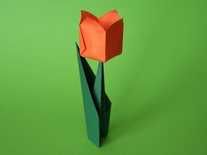 Букет из тюльпанов «Оригами»