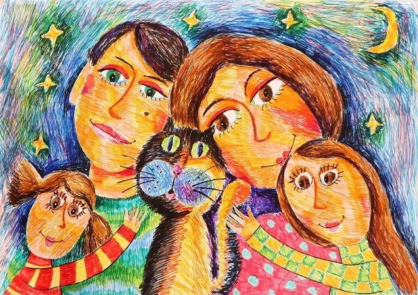 Конкурс детского рисунка «Я и моя семья»

