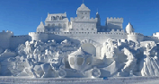 Итоги конкурса лепки снежных фигур «Замок Снежной королевы»