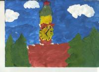 Рисунок ребенка 5 лет на тему моя москва